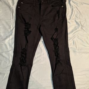 Women's Express size 6 black distressed jeans